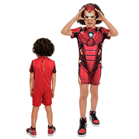 Imagem de Fantasia Infantil Vingadores Homem de Ferro com Máscara Pop