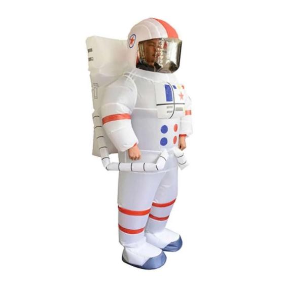 Imagem de Fantasia Inflável 3D Astronauta Completa e Pronta pra Usar