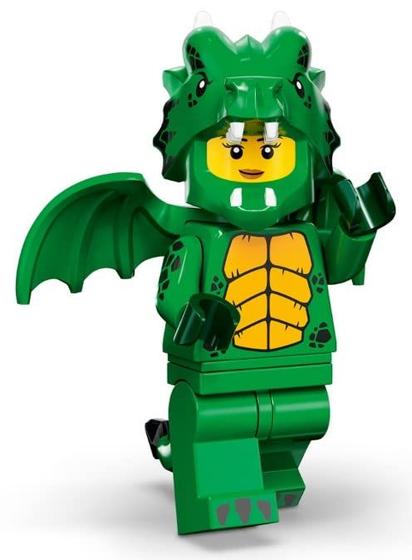 Imagem de Fantasia LEGO Green Dragon Series 23 com minifigura