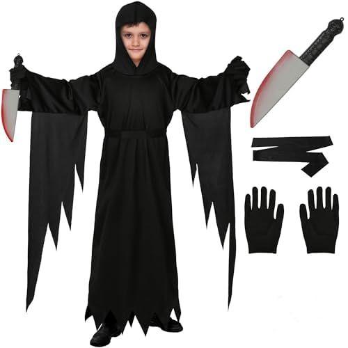 Imagem de Fantasia Longa Robe Preta Vermeyen - Infantil para Halloween e Cosplay