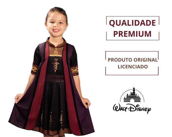 Imagem de Fantasia luxo frozen elsa anna infantil original-disney