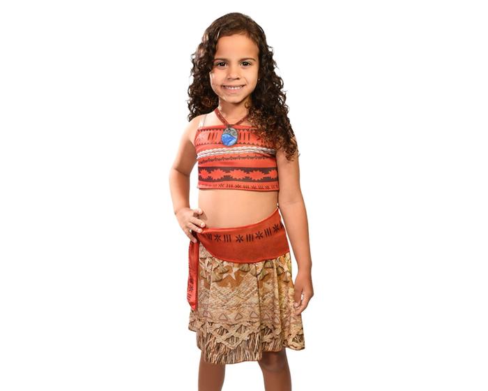 Imagem de Fantasia luxo moana infantil original-licenciada - disney