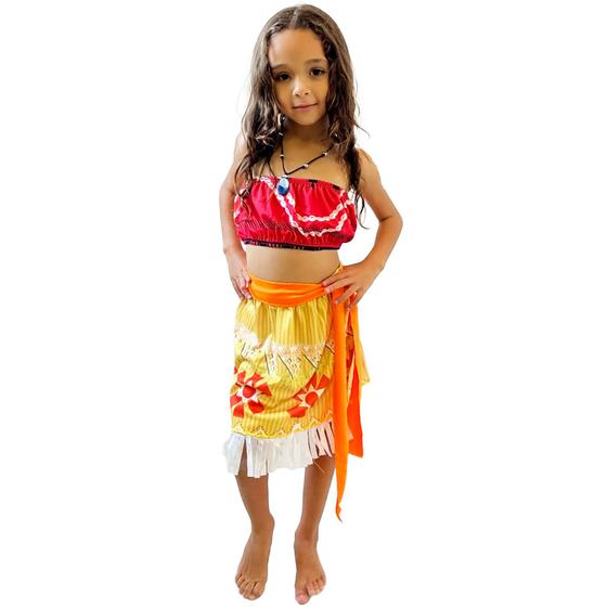 Imagem de Fantasia Menina da Ilha HawaÍ Festa Carnaval Aniversário Evento Dia das Crianças Evento
