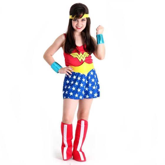 Fantasia Mulher Maravilha Infantil Original DC Comics Sulamericana 22060 Menor preço em Fantasia Mulher Maravilha Infantil Original DC Comics Sulamericana 22060