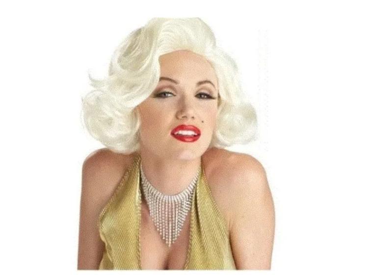 Imagem de Fantasia Peruca Marilyn Monroe Cosplay Festas Eventos