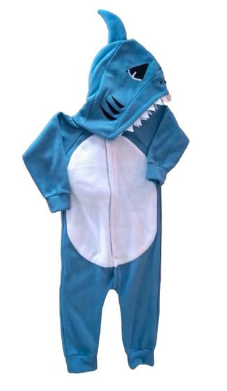 Imagem de Fantasia pijama kigurum soft tubarao buddy azul - infantil