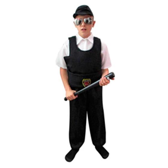 Imagem de Fantasia Policial Infantil De Menino Profissão Segurança Bope FBI Uniforme Festa Aniversario Carnaval Halloween Cosplay