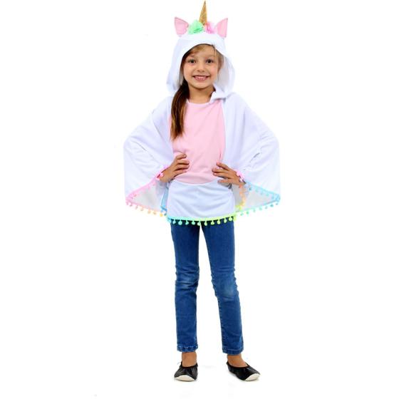 Imagem de Fantasia Poncho Unicórnio Infantil