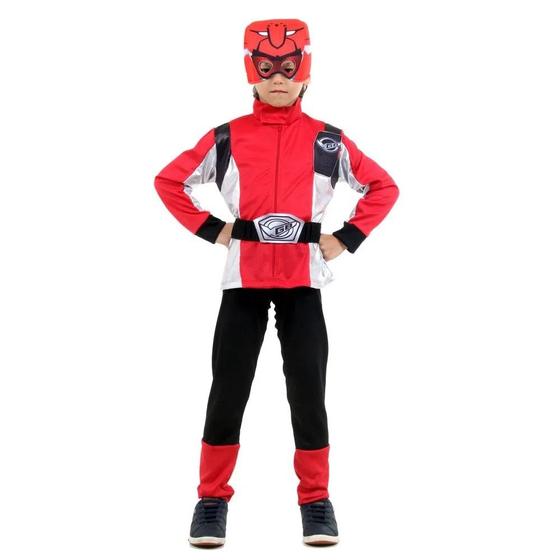 Imagem de Fantasia Power Rangers Vermelho - Standard - Infantil