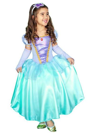 Imagem de Fantasia Princesa do Mar - Vestido com tiara 