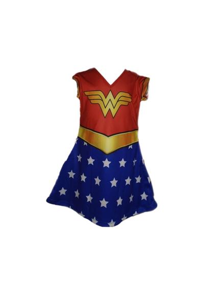 Imagem de Fantasia Roupa Infantil Menina Heroína Com Capa