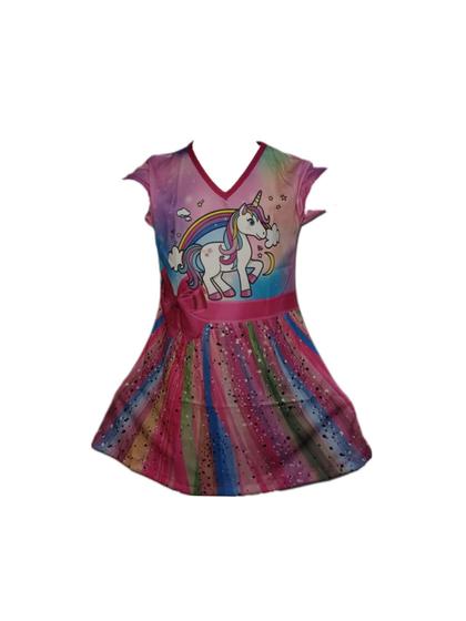 Imagem de Fantasia Roupa Infantil Vestido Unicórnio