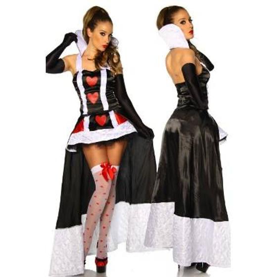 Fantasia/roupa rainha de copas luxo adulto anime/cosplay Menor preço em Fantasia/roupa rainha de copas luxo adulto anime/cosplay