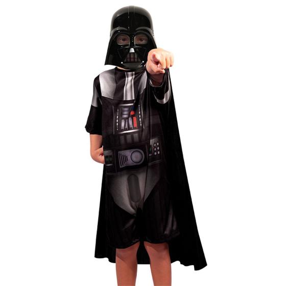 Imagem de Fantasia Star Wars Darth Vader Macacão Curto Máscara