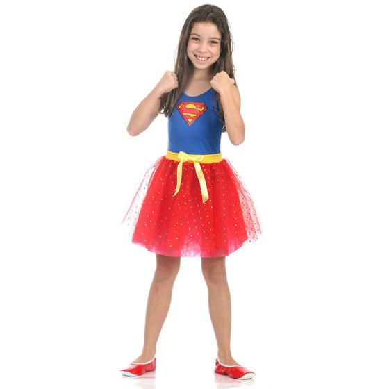 Imagem de Fantasia Super Mulher Infantil - Dress Up