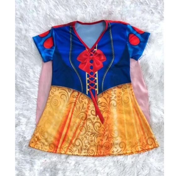 Imagem de Fantasia Temática Branca De Neve Infantil Feminina Princesa Barato Menina 