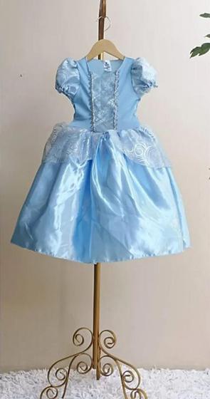 Imagem de Fantasia vestido infantil feminino cinderela