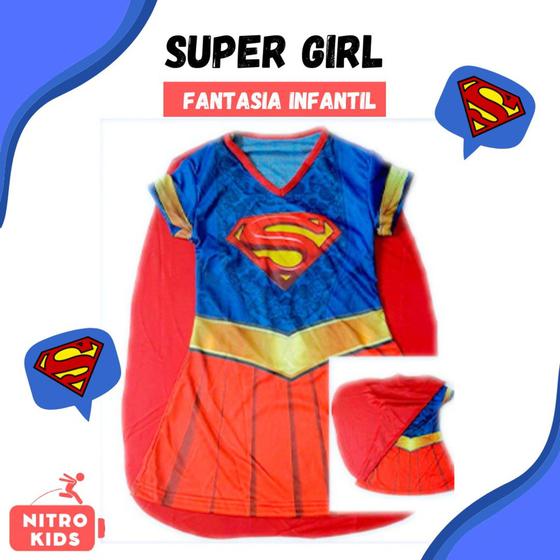 Imagem de Fantasia Vestido Simples da Super Girl