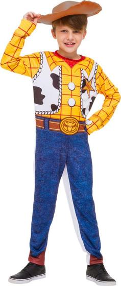 Imagem de Fantasia Woody Toy Story 4 Infantil Disney Macacão Longo Com Chapéu do  Woody - Global Fantasias