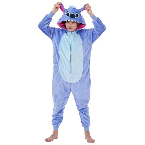 Imagem de Fantasia Yemnut Halloween Flanela de Natal Cosplay Stitch 10Y