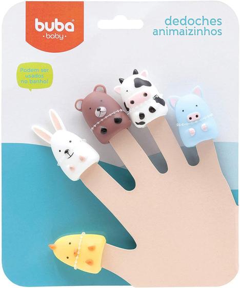 Imagem de Fantoche de dedos teatrinho animais fofinhos para bebes buba