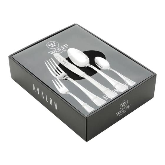 Faqueiro 30pc aco inox avalon wolff Menor preço em Faqueiro 30pc aco inox avalon wolff