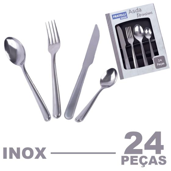 Faqueiro Inox Jogo De Talheres Colher Faca Garfo 24 Peças Cozinha é boa?
