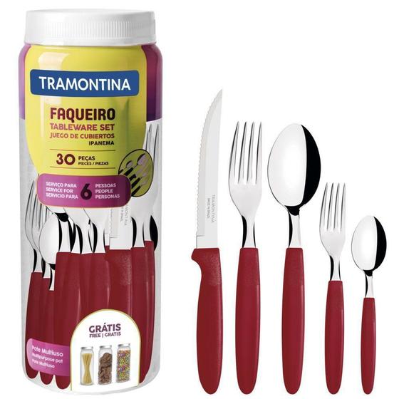 Imagem de Faqueiro Ipanema Tramontina 30 Peças Inox
