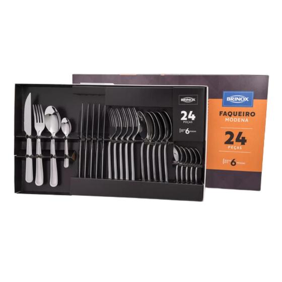 Imagem de Faqueiro Modena 24pcs Brinox