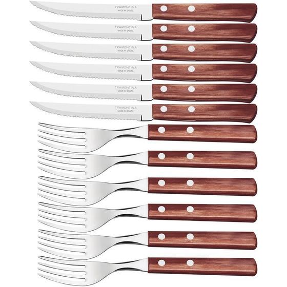 Imagem de Faqueiro Para Churrasco Inox 12 Peças Polywood 21199/703