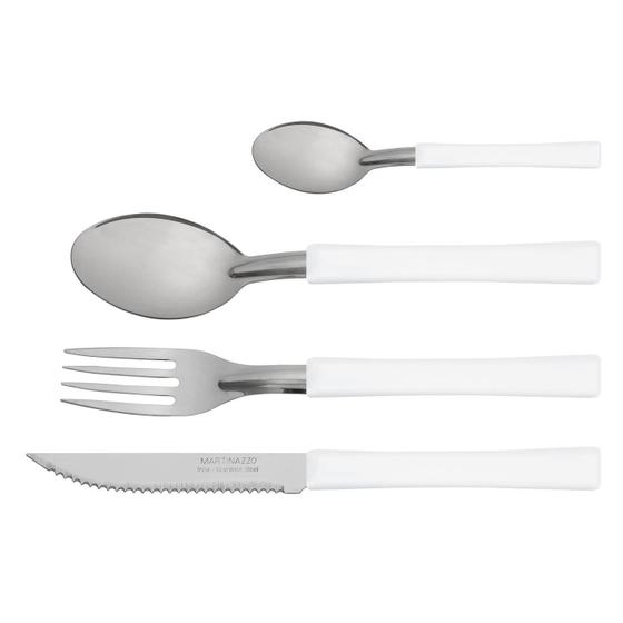 Imagem de Faqueiro Una Com 24 Peças Branco - Martinazzo