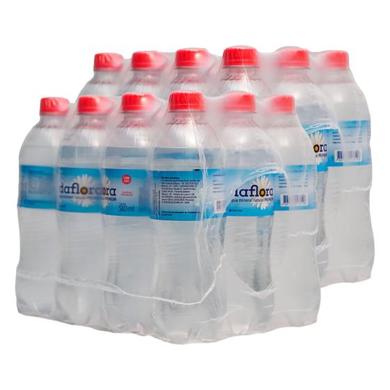 Imagem de Fardo água mineral natural com gás 510ml com 24un premium daflora