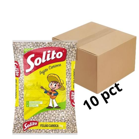 Imagem de Fardo Com 10 Un. Feijão Carioca Tipo 1 Solito 1kg