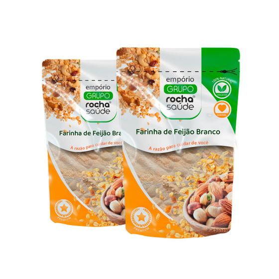 Imagem de Farinha de Feijão Branco 100% Puro Qualidade Premium Kit 2 100g