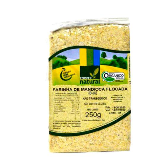 Imagem de Farinha de Madioca Flocada Biju Orgânica Coopernatural 250g