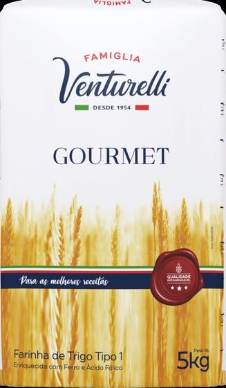 Imagem de Farinha de trigo gourmet Venturelli 5kg kit com 5.