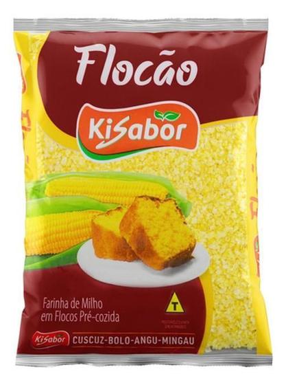 Imagem de Farinha Kisabor De Milho Flocão Sem Glúten 500 G