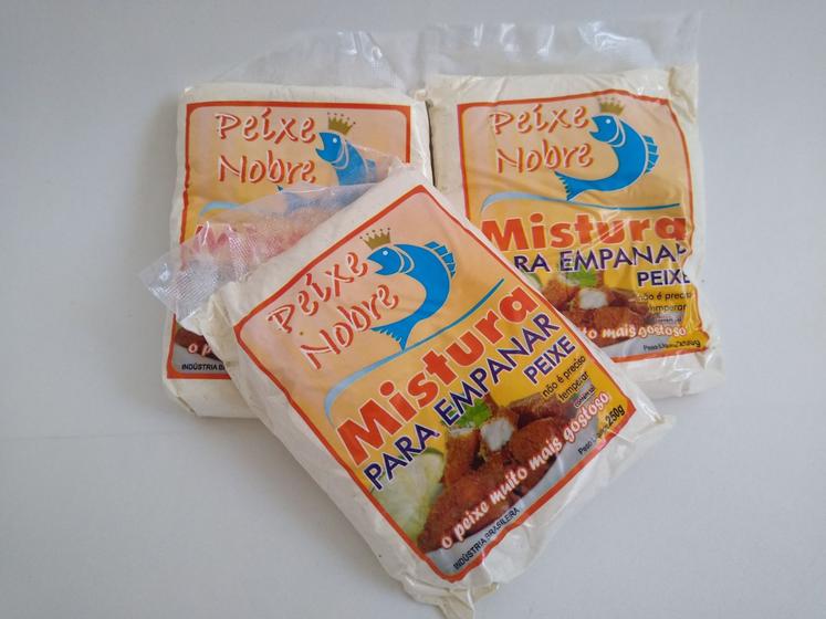 Farinha Mistura para empanar peixe 250 g Peixe Nobre - Farinha ...