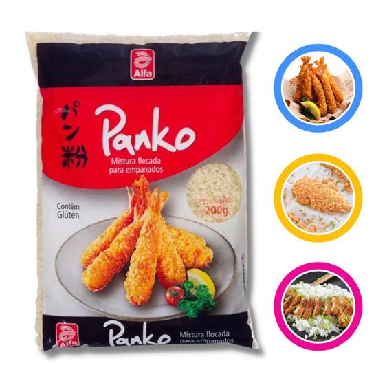 Imagem de Farinha Panko para Empanar Fritura e Empanados 200G Farinha Japonesa