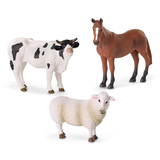 Imagem de Farm Animal Toys Terra by Battat 3+ Years com cavalo, touro e ovelha