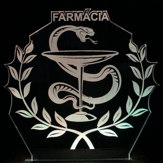 Imagem de Fármacia, Símbolo Curso, Luminária, 16 cores