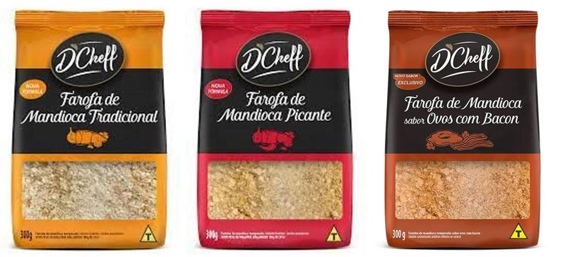 Imagem de Farofa de Mandioca DCheff 300g - kit c/ 3 unds