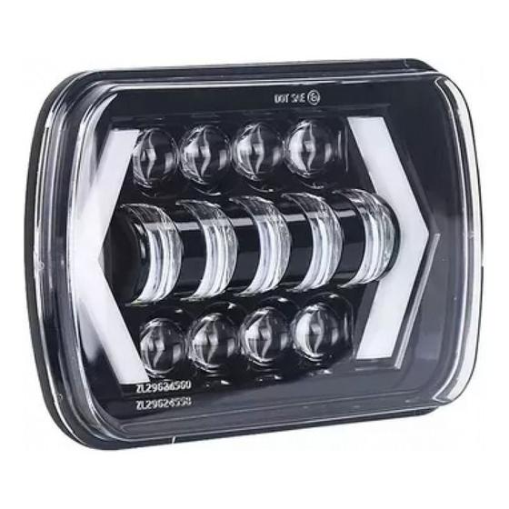 Imagem de Faróis de LED 5x7 6x7 H4 para Jeep Wrangler Yj Cherokee XJ