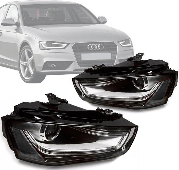 Imagem de Farol A4 2013 14 2015 2016 Elétrico Com Motor Led Sem Xenon