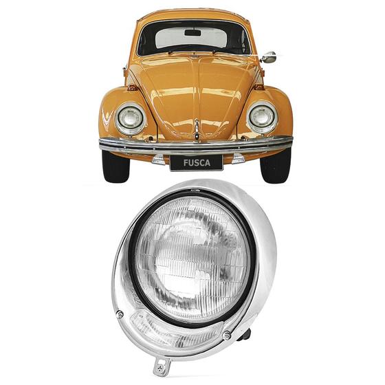 Farol aro fusca tremendão 63 a 72 cromado Outros Automotivo