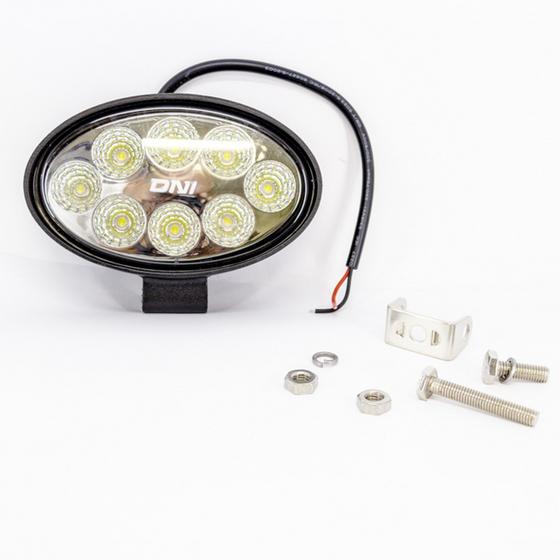 Imagem de Farol Auxiliar 8 Leds SMD Super Branco 6000k 24w - DNI