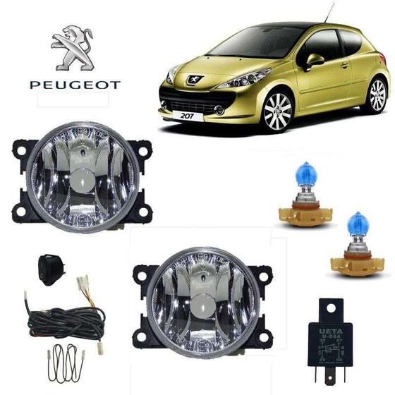 Imagem de Farol Auxiliar Arteb  Peugeot 207 10 H16 Branca Kit