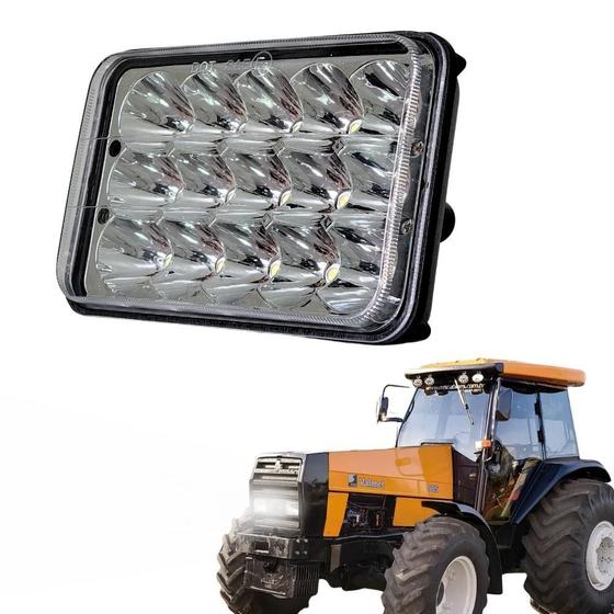 Imagem de Farol Auxiliar De Led Retangular 10X17 Cm 15 Leds 45W
