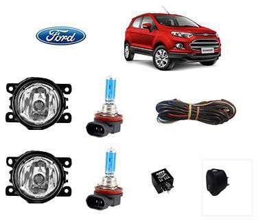 Imagem de Farol Auxiliar Ecosport 2013 Com Lamp H11 Super Branca Kit