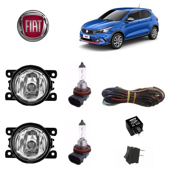 Imagem de Farol Auxiliar Fiat Argo 2017  Lampada H11 Kit